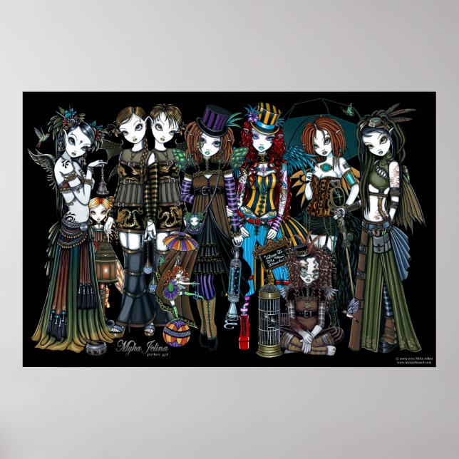 Poster Myka Jelina Gothique Steampunk Tribal Circus Fairi (Devant)