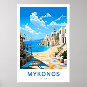 Poster Mykonos Grèce Imprimer