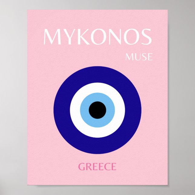 Poster Mykonos Muse, Mykonos, Rose (Devant)