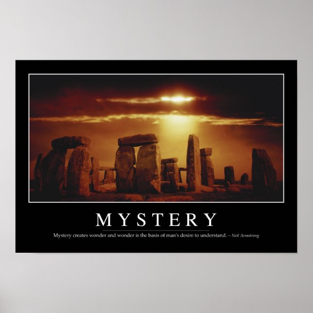 Poster Mystère : Citation inspirante (Devant)