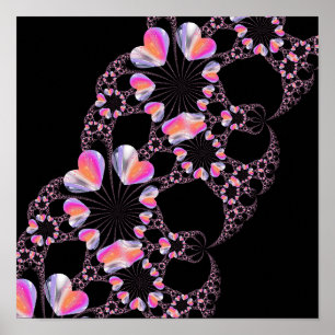Poster Mystère Coeur fractal