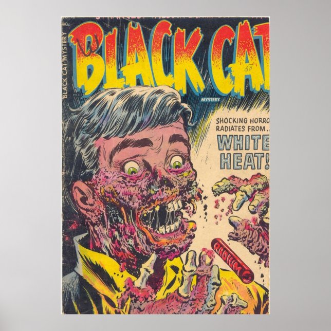 Poster Mystère de chat noir 050 (Devant)
