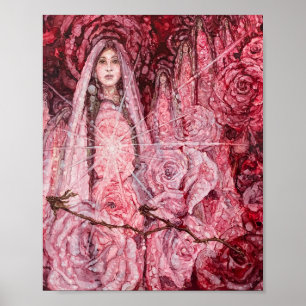 Poster "Mystère Du Rose"