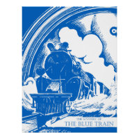 Mystère du Train Bleu Agatha Christie Vintage
