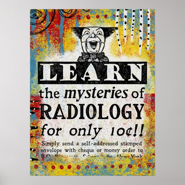 Poster Mystères De Radiologie - Drôle Radiologue (Devant)