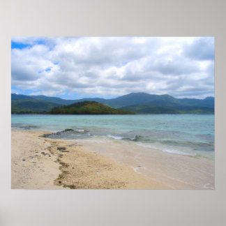 Poster Mystery Island Vanuatu Beach Paysage