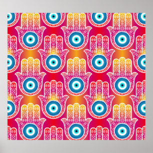 Poster Mystic hamsa : design harmonieux.
