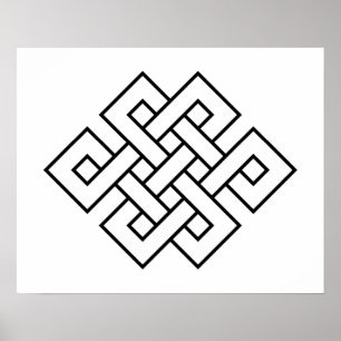 Poster Mystic Knot - B&W 1