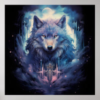 Mystic Moon Wolf Guardian