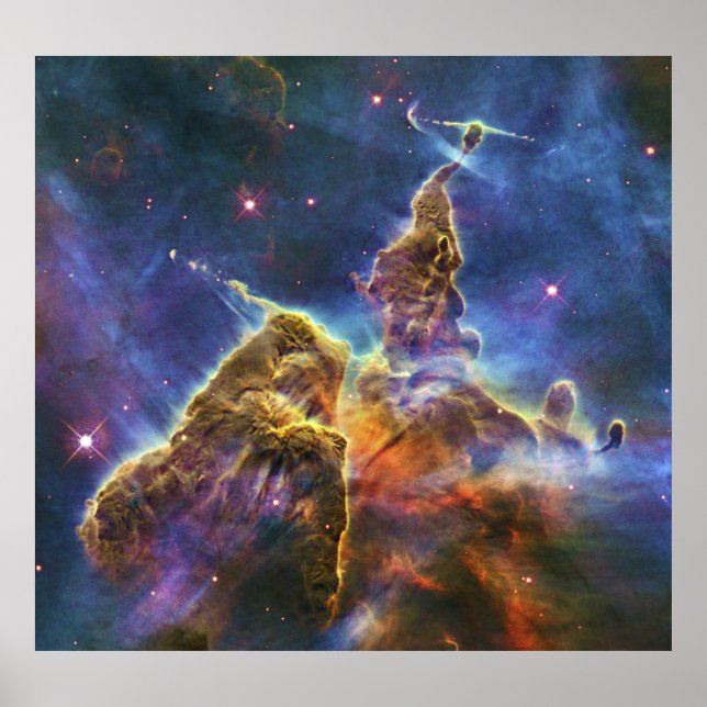 Poster Mystic Mountain Carina Nebula HH 901 HH 902 (Devant)