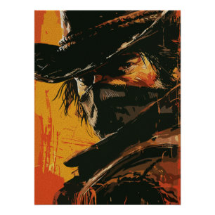 Poster Mystic Outlaw : Fiery Western Stare