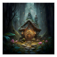 "Mystical Gnome Cottage : Whimsical Mushroom Haven