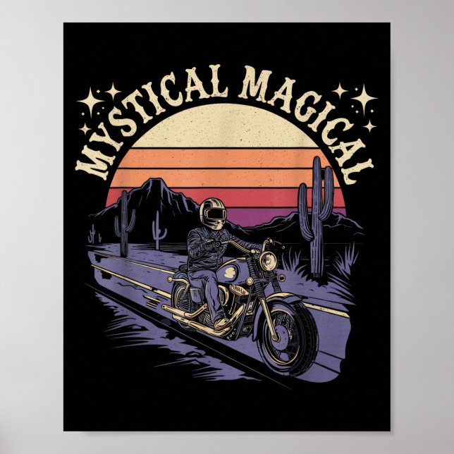 Poster Mystical Magical Retro Aesthetic Space Gift Men Wo (Devant)