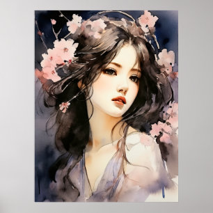 Poster Mystique en fleurs #104 : Beauté intemporelle
