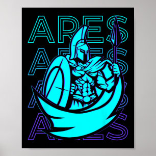 Poster Mythologie grecque Cadeaux Ares Grec Dieu Guerre R