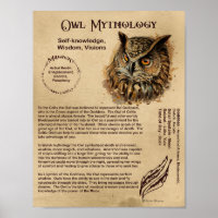 POSTER MYTHOLOGIE OWL