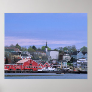 Poster N.A. Canada, Nouvelle-Écosse. Une vue de Lunenburg