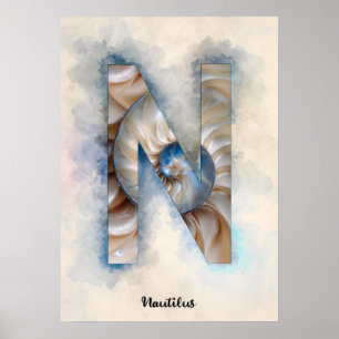 Poster N est pour Nautilus