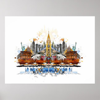 Poster N.Y.C. Non Stop Print