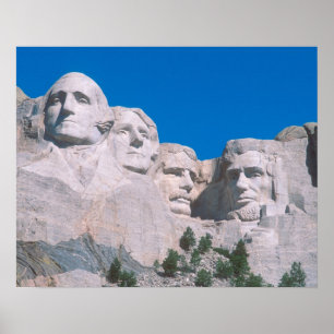 Poster Na, Etats-Unis, écart-type, le mont Rushmore.