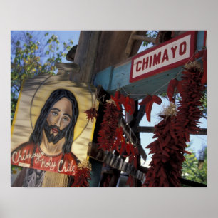 Poster NA, États-Unis, Nouveau-Mexique, Père Noël Fe.