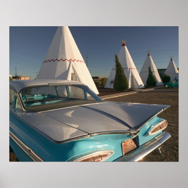 Poster NA, USA, Arizona, Holbrook Route 66, Wigwam 2 (Devant)