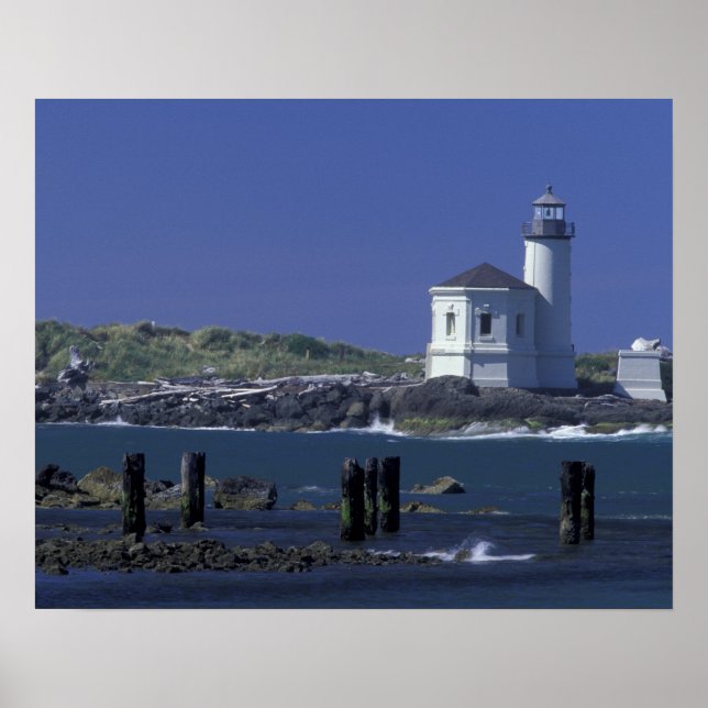 Poster NA, USA, Oregon, Bandon, Phare de Coquille (Devant)