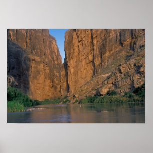 Poster NA, USA, Texas, Big Bend National Park. Rio Rio