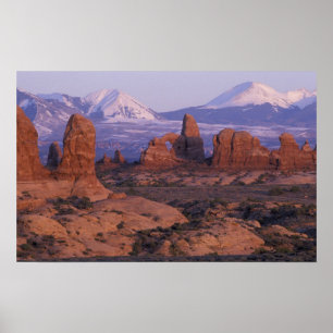 Poster NA, USA, Utah, Arches National Park. Jardin de