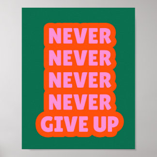 Poster N'abandonne jamais