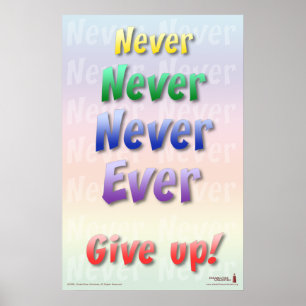 Poster N'abandonne jamais