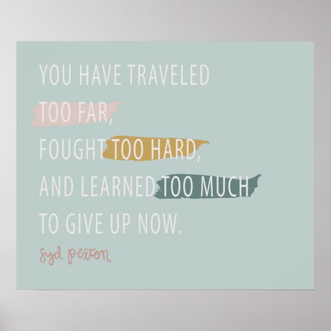 Poster N'abandonne pas (Devant)