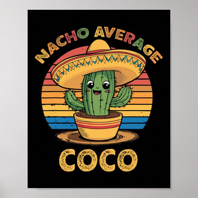 Poster Nacho Average Coco appariement mexicain Cinco De M (Devant)