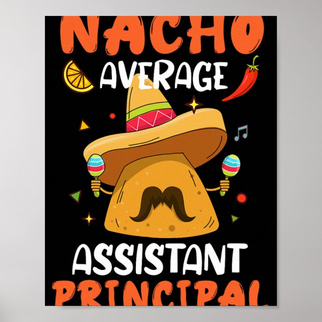 Poster Nacho Average Istant Principal Mexican Cinco De Ma (Devant)