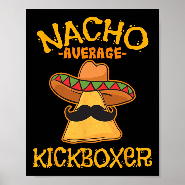 Poster Nacho Average Kickboxer Cinco De Mayo Kickboxeuse  (Devant)