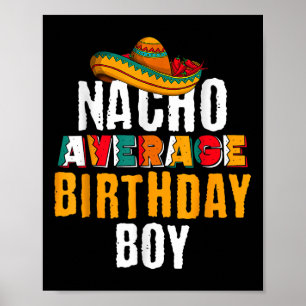 Poster Nacho Moyenne Anniversaire Garçon Cinco De Mayo Fu