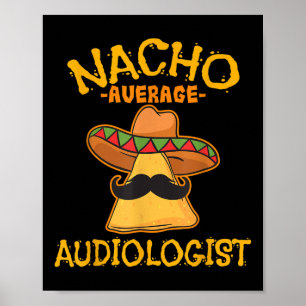 Poster Nacho Moyenne Audiologiste Cinco De Mayo Fiesta