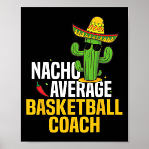 Poster Nacho Moyenne Bysketbyll Coach Cinco De Mayo Mexiq