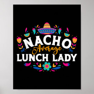 Poster Nacho Moyenne Déjeuner Lady Cinco De Mayo Correspo