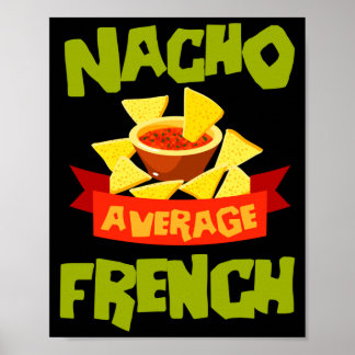 Poster Nacho moyenne drôle de nom de famille d'anniversai