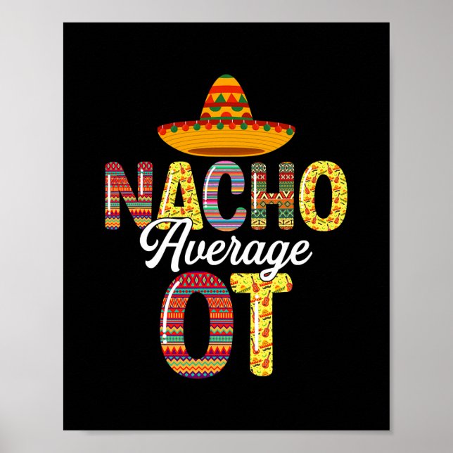 Poster Nacho Moyenne OT ergothérapeute Cinco De (Devant)