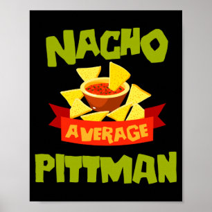 Poster Nacho pittman drôle anniversaire nom de famille