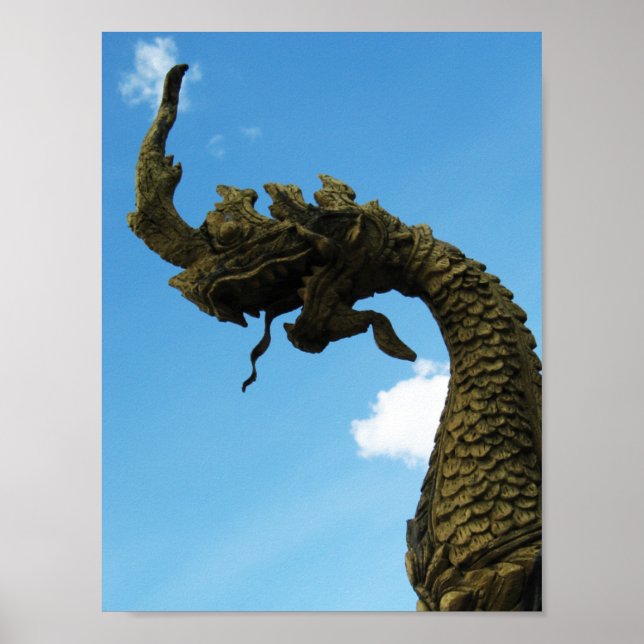 Poster Naga... Pha That Luang Stupa, Laos (Devant)