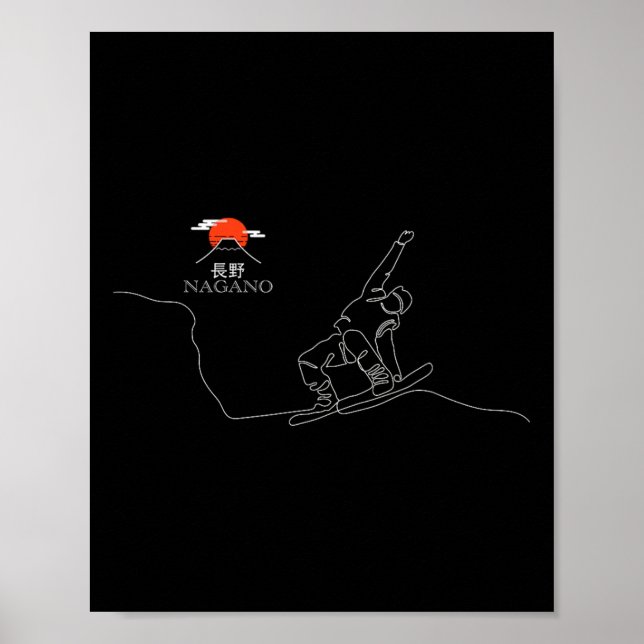 Poster Nagano Snowboard  (Devant)
