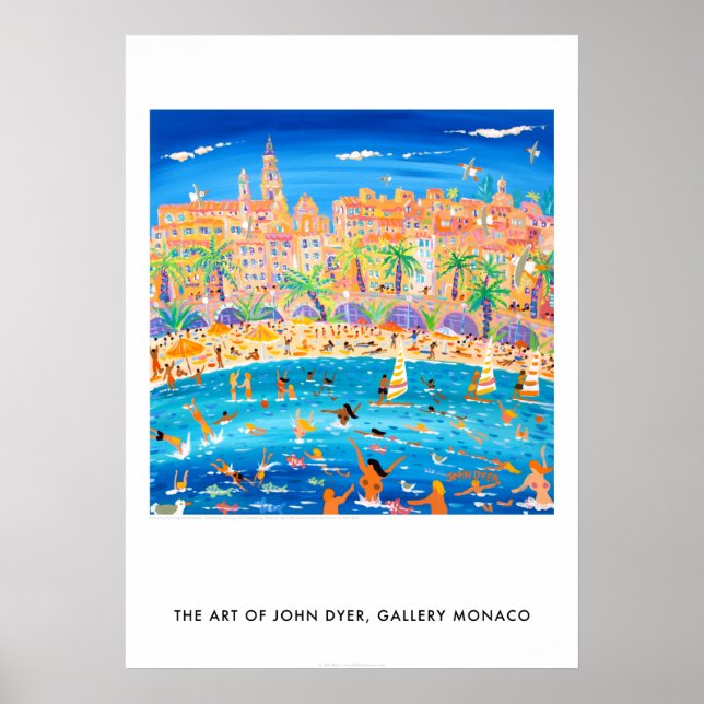 Poster Nage voile et snorkeling à Menton France (Devant)