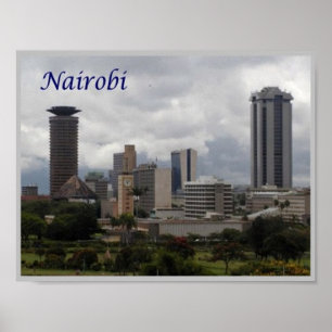 Poster Nairobi - Kenya - Panorama -