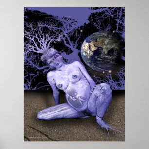 POSTER NAISSANCE BLEUE