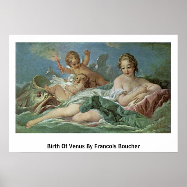 Poster Naissance De Vénus Par François Boucher (Devant)