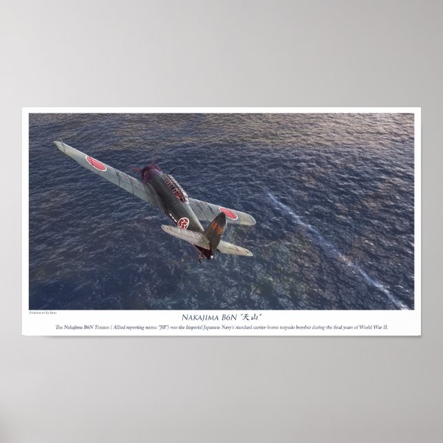 Poster Nakajima B6N Tenzan (Devant)