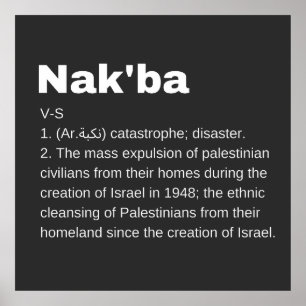 Poster Nakba Signification design Nakba Définition texte